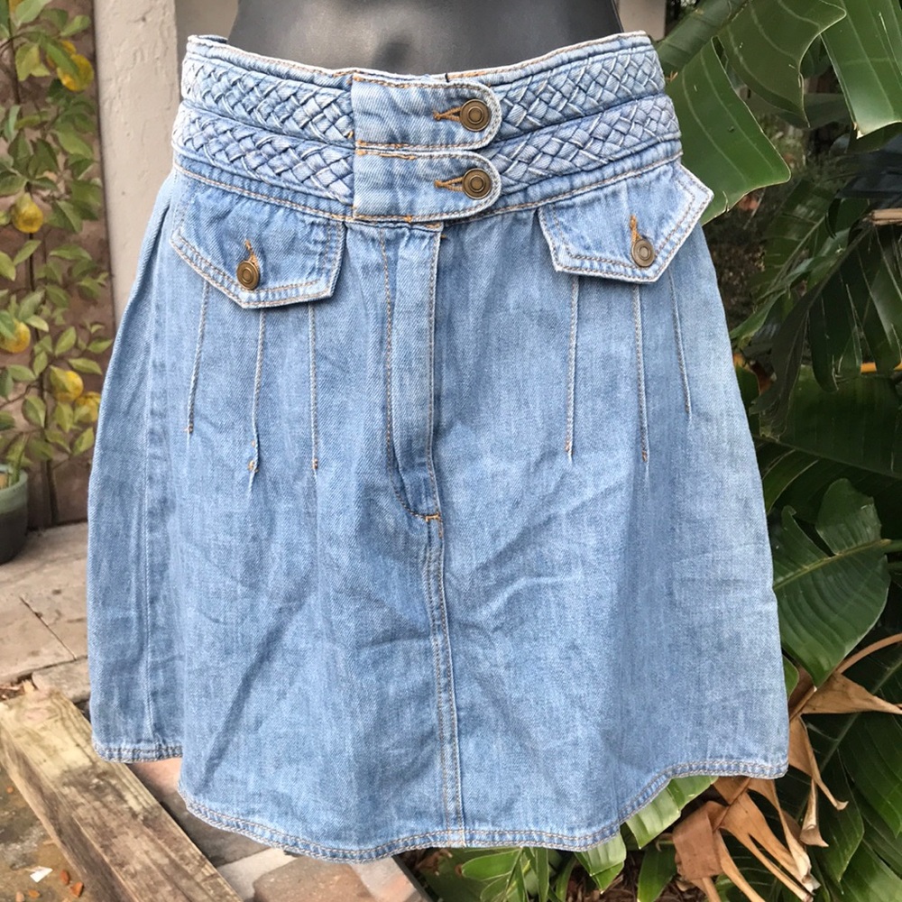 Free people denim miniskirt